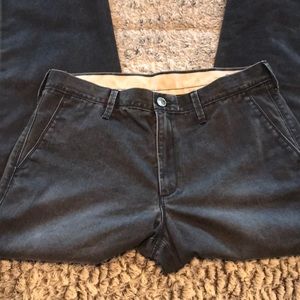 Men’s distressed black Chino pant - EUC